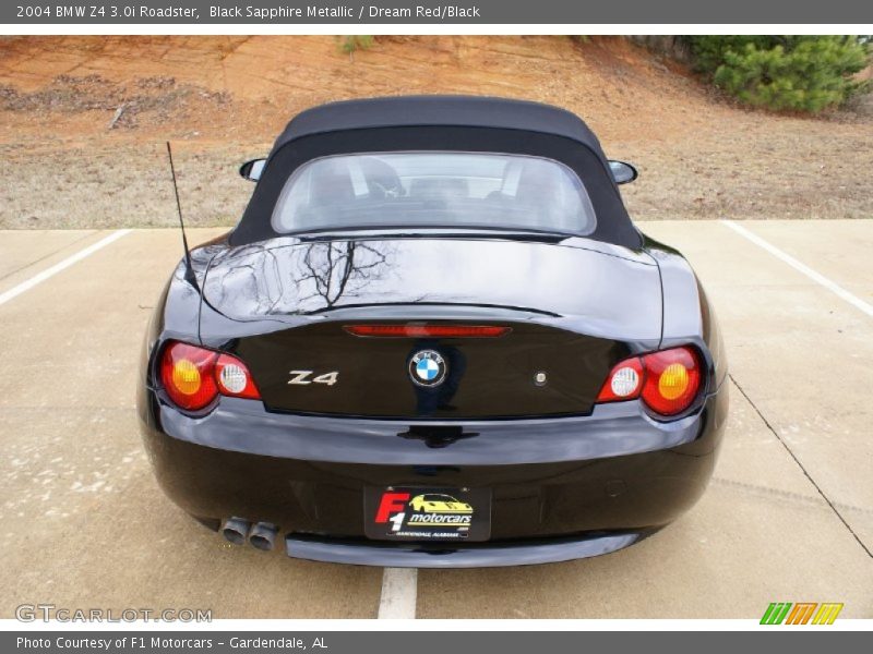 Black Sapphire Metallic / Dream Red/Black 2004 BMW Z4 3.0i Roadster