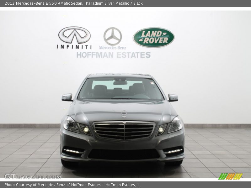 Palladium Silver Metallic / Black 2012 Mercedes-Benz E 550 4Matic Sedan