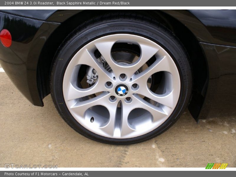 Black Sapphire Metallic / Dream Red/Black 2004 BMW Z4 3.0i Roadster