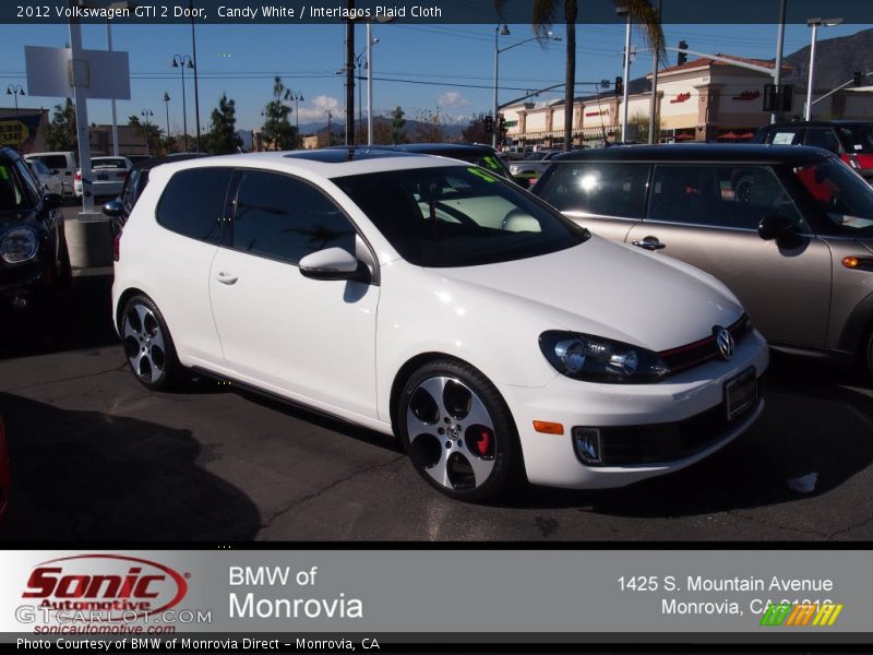 Candy White / Interlagos Plaid Cloth 2012 Volkswagen GTI 2 Door