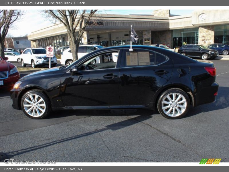 Obsidian Black / Black 2010 Lexus IS 250 AWD
