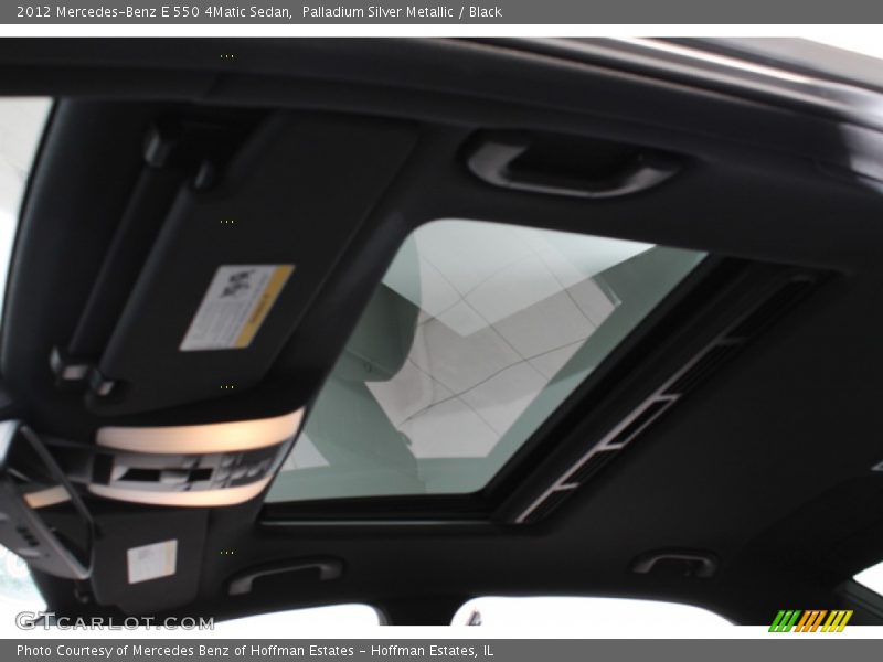 Palladium Silver Metallic / Black 2012 Mercedes-Benz E 550 4Matic Sedan