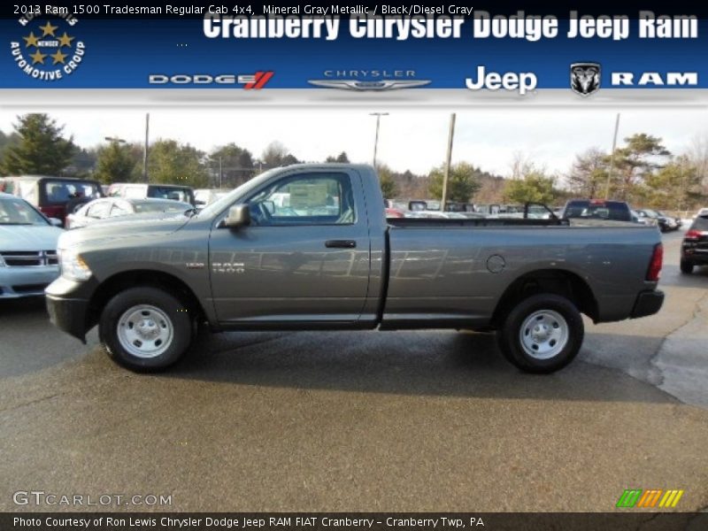 Mineral Gray Metallic / Black/Diesel Gray 2013 Ram 1500 Tradesman Regular Cab 4x4