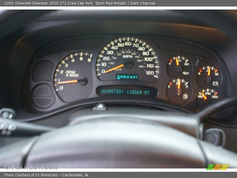 Sport Red Metallic / Dark Charcoal 2005 Chevrolet Silverado 1500 Z71 Crew Cab 4x4