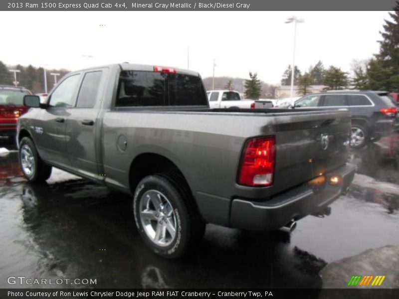 Mineral Gray Metallic / Black/Diesel Gray 2013 Ram 1500 Express Quad Cab 4x4