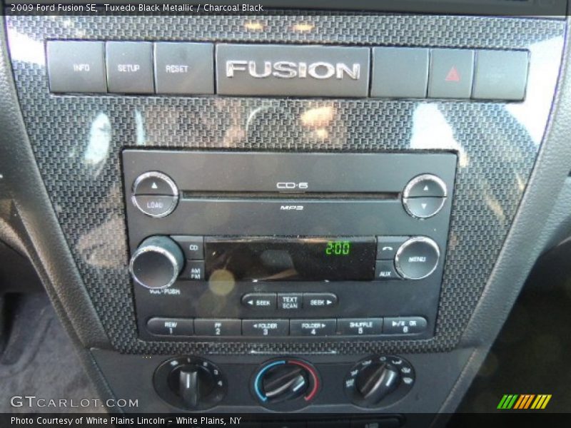 Tuxedo Black Metallic / Charcoal Black 2009 Ford Fusion SE