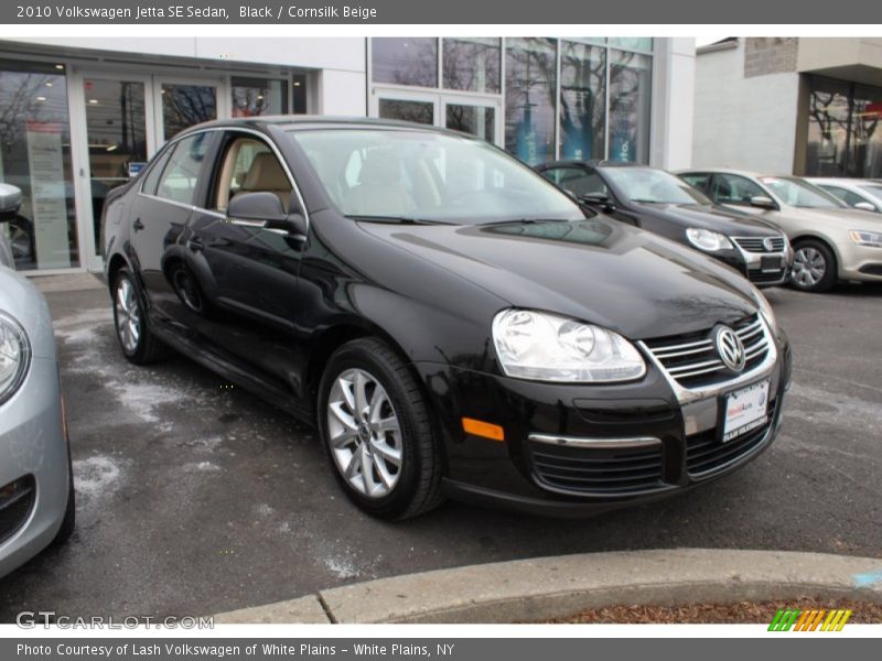 Black / Cornsilk Beige 2010 Volkswagen Jetta SE Sedan