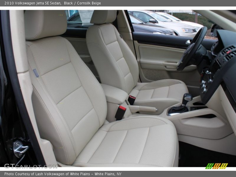 Black / Cornsilk Beige 2010 Volkswagen Jetta SE Sedan