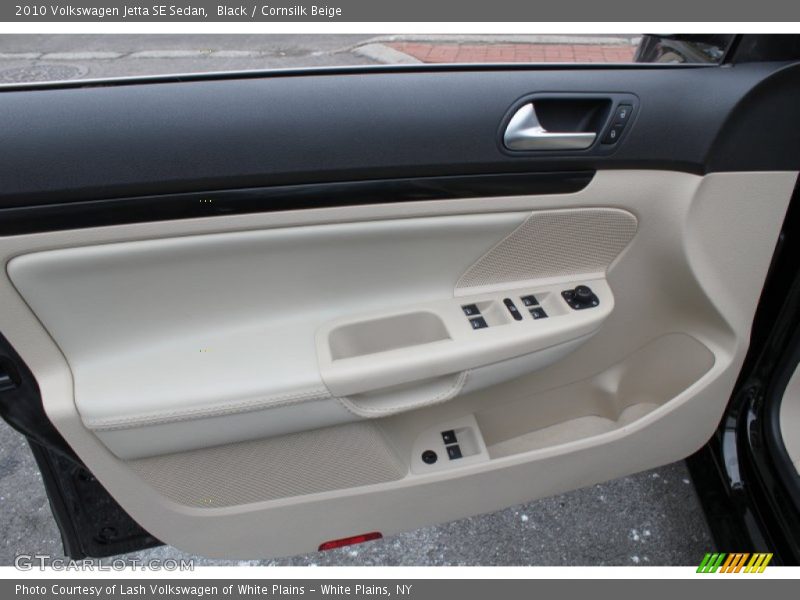 Black / Cornsilk Beige 2010 Volkswagen Jetta SE Sedan