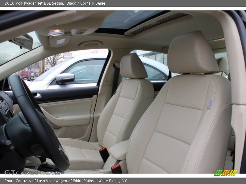 Black / Cornsilk Beige 2010 Volkswagen Jetta SE Sedan