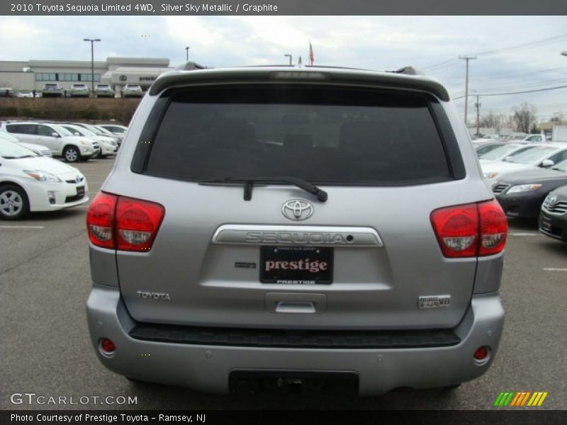 Silver Sky Metallic / Graphite 2010 Toyota Sequoia Limited 4WD