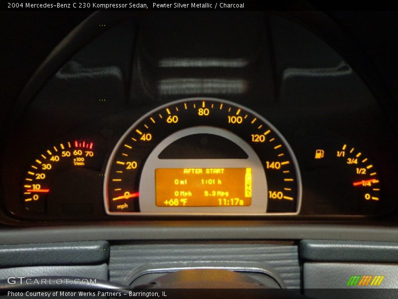 Pewter Silver Metallic / Charcoal 2004 Mercedes-Benz C 230 Kompressor Sedan