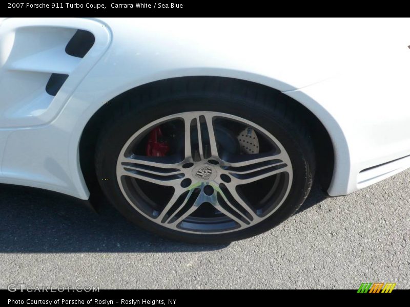 Carrara White / Sea Blue 2007 Porsche 911 Turbo Coupe
