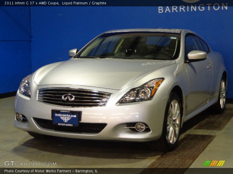 Liquid Platinum / Graphite 2011 Infiniti G 37 x AWD Coupe