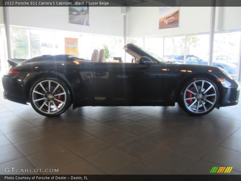 Black / Luxor Beige 2013 Porsche 911 Carrera S Cabriolet