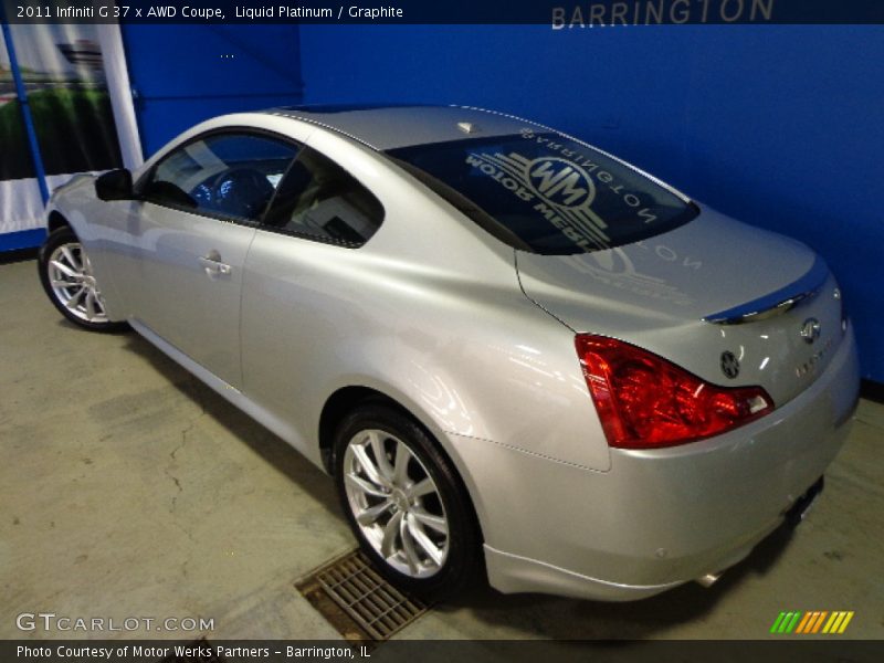 Liquid Platinum / Graphite 2011 Infiniti G 37 x AWD Coupe