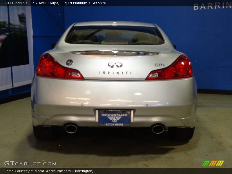 Liquid Platinum / Graphite 2011 Infiniti G 37 x AWD Coupe
