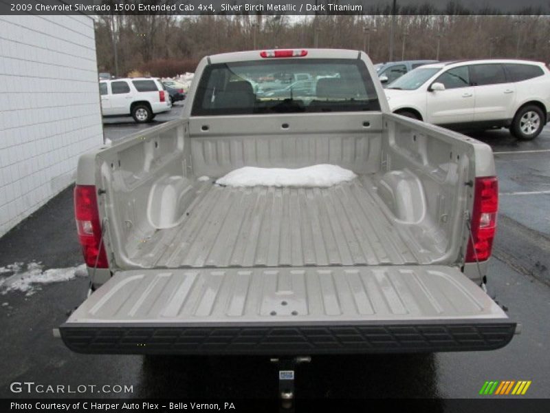 Silver Birch Metallic / Dark Titanium 2009 Chevrolet Silverado 1500 Extended Cab 4x4