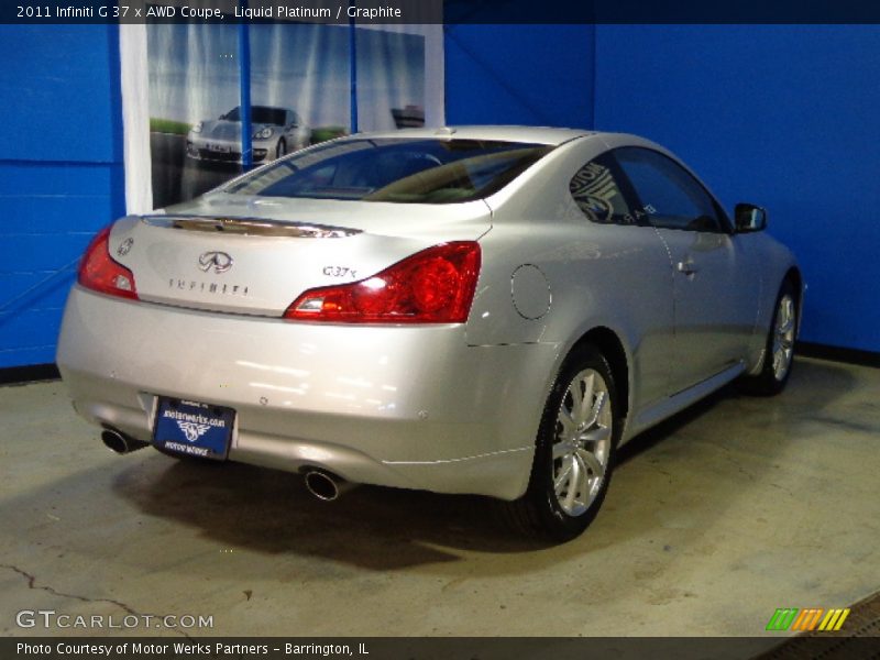 Liquid Platinum / Graphite 2011 Infiniti G 37 x AWD Coupe