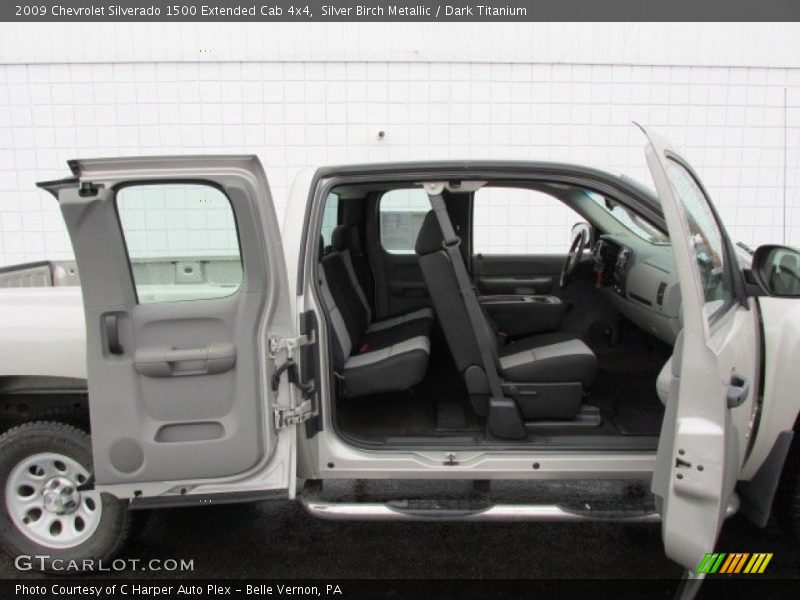 Silver Birch Metallic / Dark Titanium 2009 Chevrolet Silverado 1500 Extended Cab 4x4