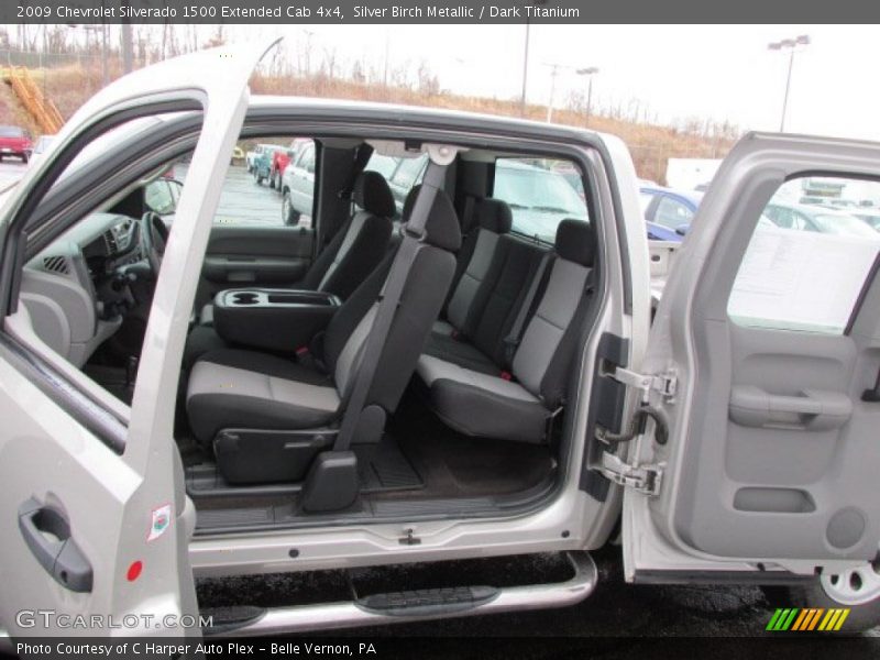 Silver Birch Metallic / Dark Titanium 2009 Chevrolet Silverado 1500 Extended Cab 4x4