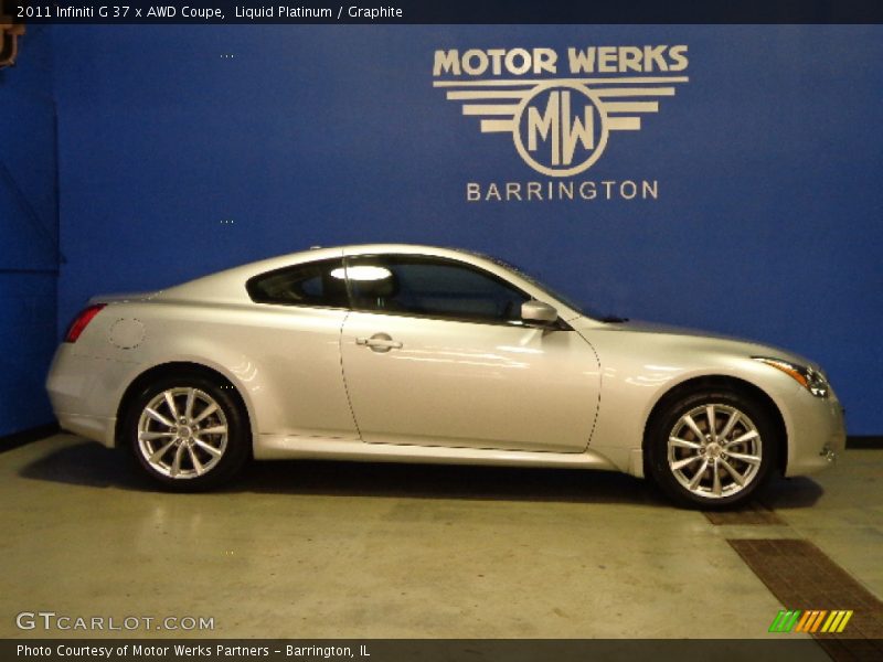 Liquid Platinum / Graphite 2011 Infiniti G 37 x AWD Coupe