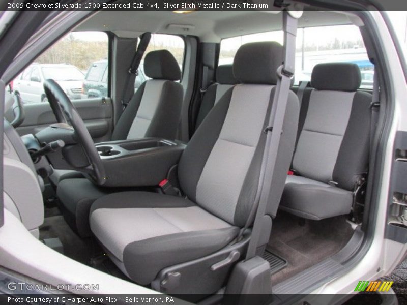 Silver Birch Metallic / Dark Titanium 2009 Chevrolet Silverado 1500 Extended Cab 4x4