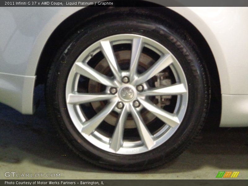 Liquid Platinum / Graphite 2011 Infiniti G 37 x AWD Coupe