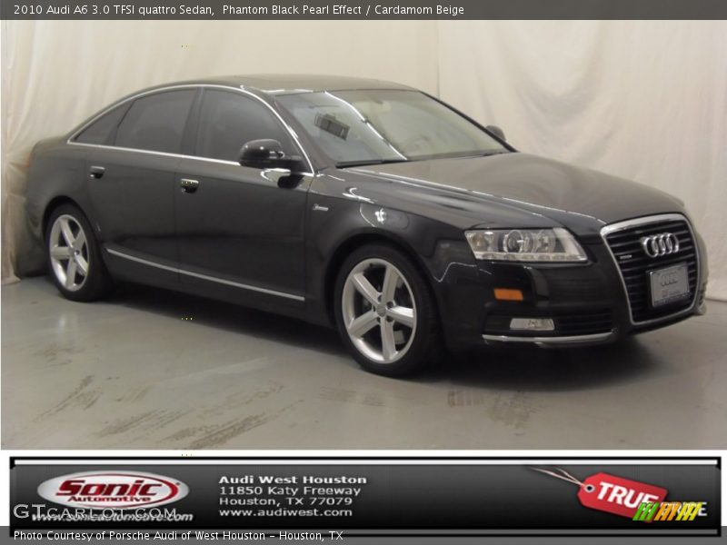 Phantom Black Pearl Effect / Cardamom Beige 2010 Audi A6 3.0 TFSI quattro Sedan