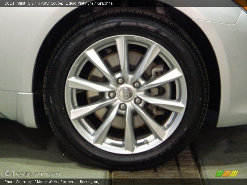 Liquid Platinum / Graphite 2011 Infiniti G 37 x AWD Coupe