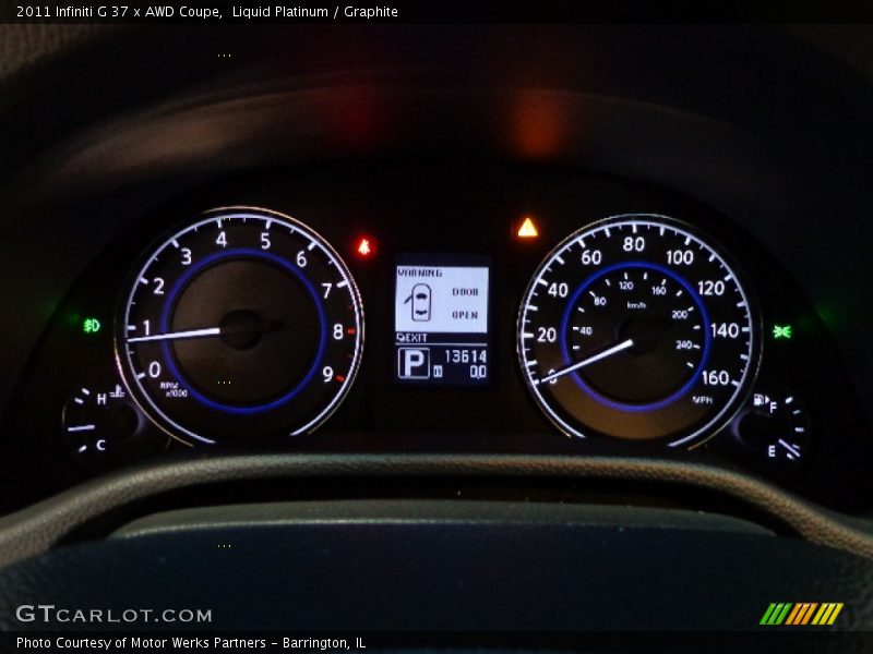 Liquid Platinum / Graphite 2011 Infiniti G 37 x AWD Coupe