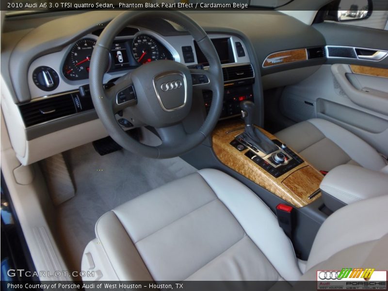 Phantom Black Pearl Effect / Cardamom Beige 2010 Audi A6 3.0 TFSI quattro Sedan