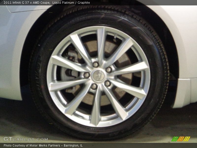 Liquid Platinum / Graphite 2011 Infiniti G 37 x AWD Coupe