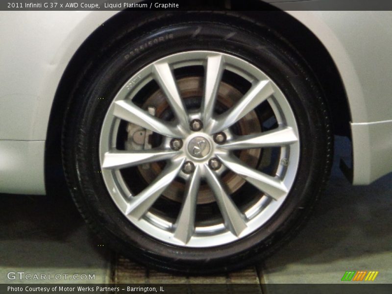 Liquid Platinum / Graphite 2011 Infiniti G 37 x AWD Coupe