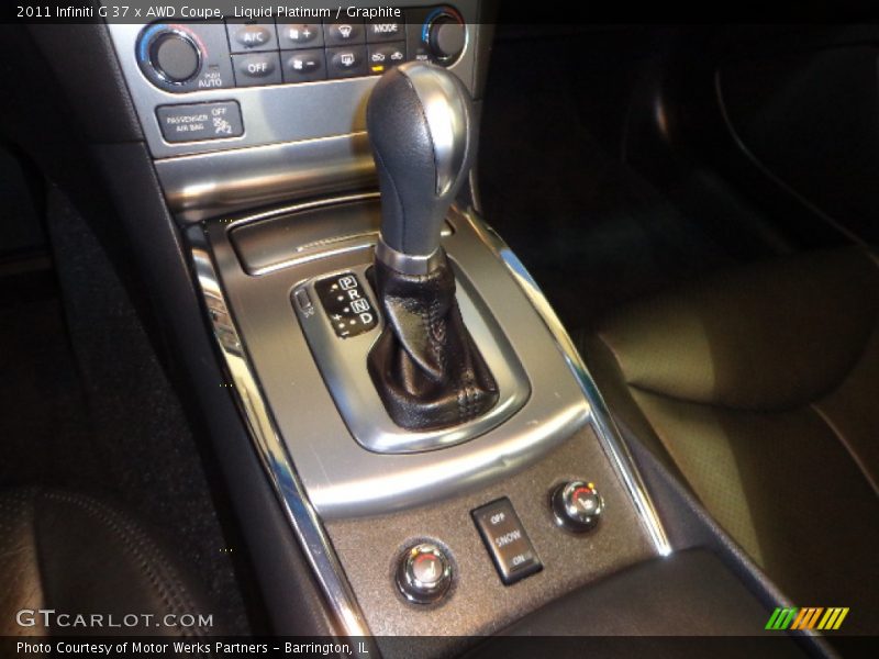 Liquid Platinum / Graphite 2011 Infiniti G 37 x AWD Coupe