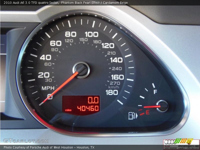 Phantom Black Pearl Effect / Cardamom Beige 2010 Audi A6 3.0 TFSI quattro Sedan