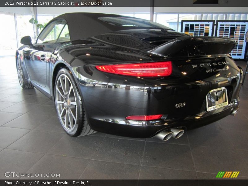 Black / Luxor Beige 2013 Porsche 911 Carrera S Cabriolet
