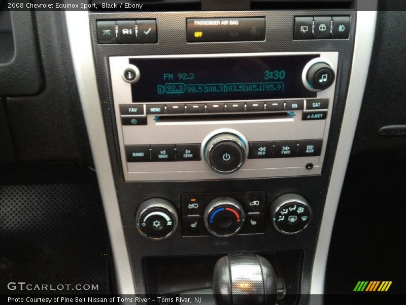 Controls of 2008 Equinox Sport