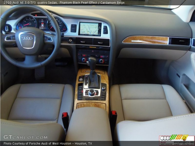Phantom Black Pearl Effect / Cardamom Beige 2010 Audi A6 3.0 TFSI quattro Sedan