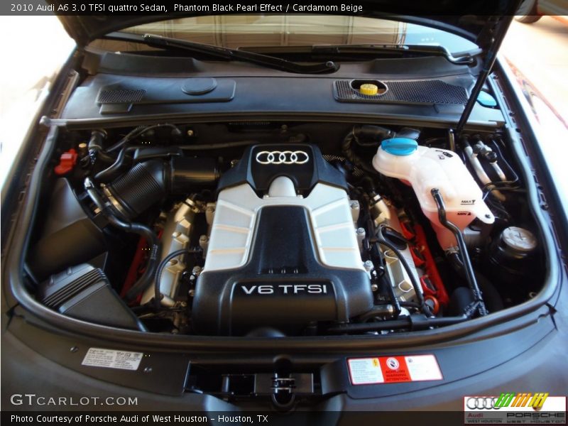 Phantom Black Pearl Effect / Cardamom Beige 2010 Audi A6 3.0 TFSI quattro Sedan