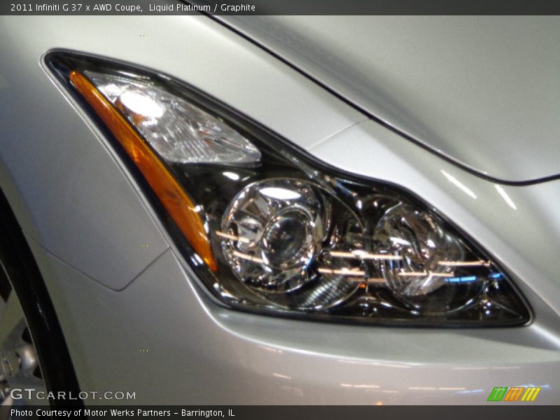 Liquid Platinum / Graphite 2011 Infiniti G 37 x AWD Coupe