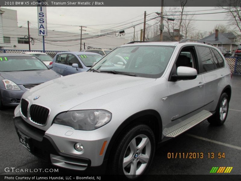 Titanium Silver Metallic / Black 2010 BMW X5 xDrive30i