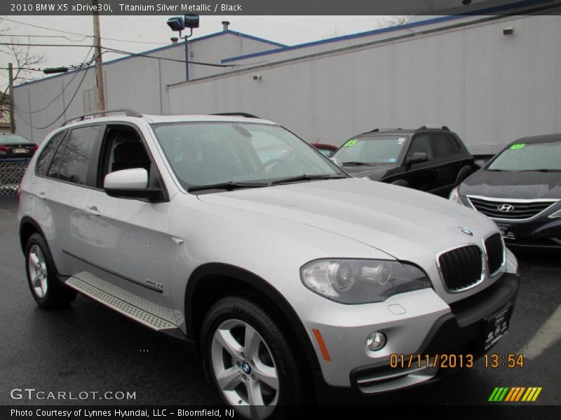 Titanium Silver Metallic / Black 2010 BMW X5 xDrive30i
