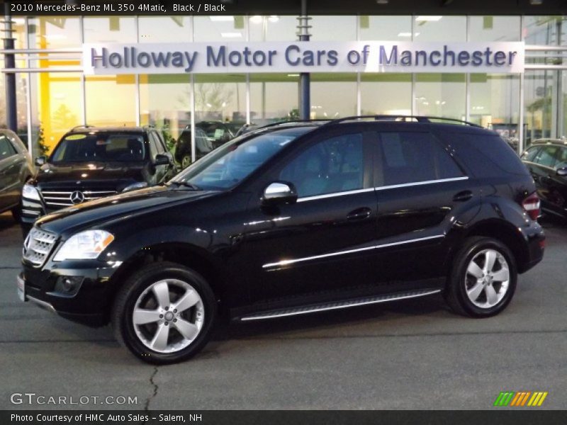 Black / Black 2010 Mercedes-Benz ML 350 4Matic