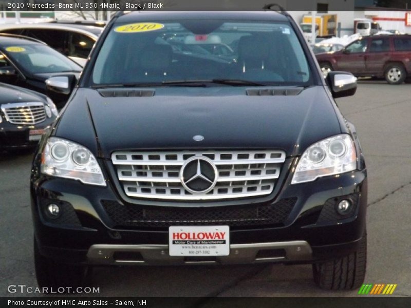 Black / Black 2010 Mercedes-Benz ML 350 4Matic