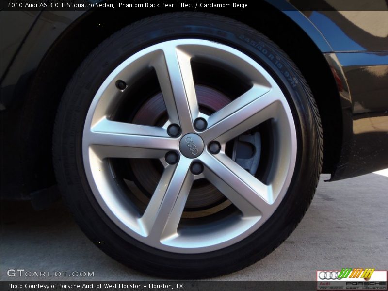 Phantom Black Pearl Effect / Cardamom Beige 2010 Audi A6 3.0 TFSI quattro Sedan