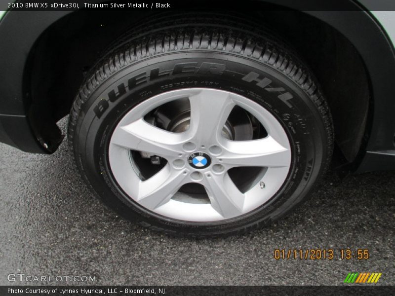 Titanium Silver Metallic / Black 2010 BMW X5 xDrive30i