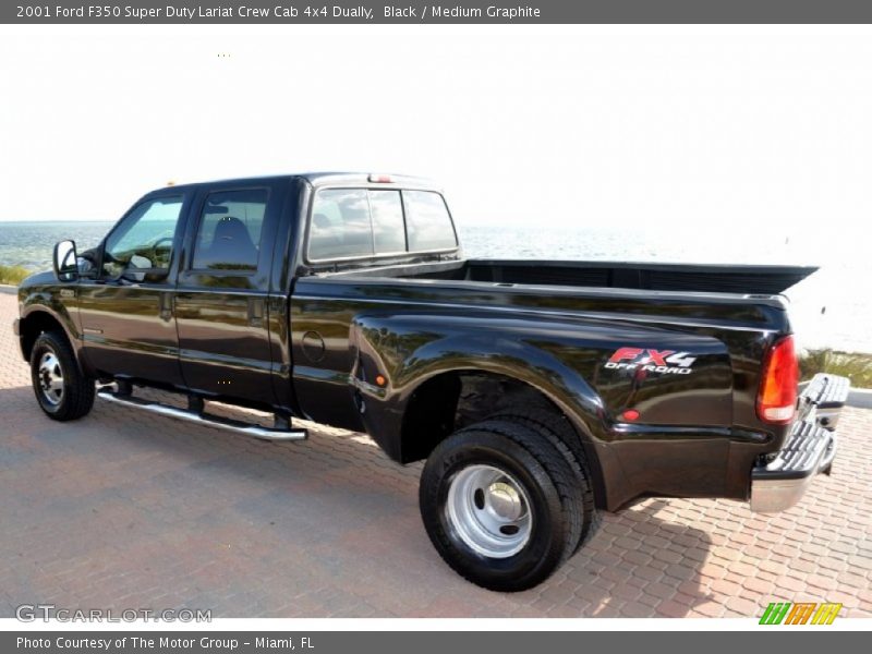 Black / Medium Graphite 2001 Ford F350 Super Duty Lariat Crew Cab 4x4 Dually