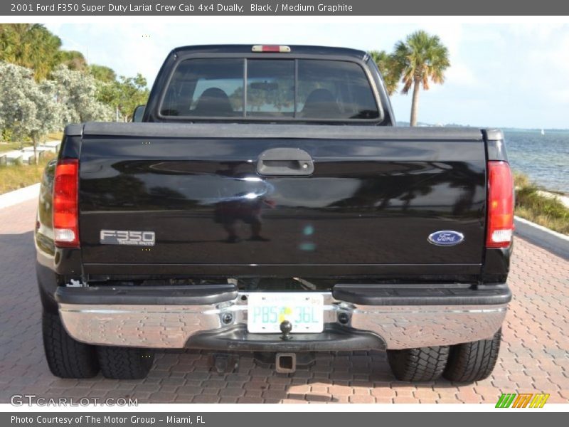 Black / Medium Graphite 2001 Ford F350 Super Duty Lariat Crew Cab 4x4 Dually