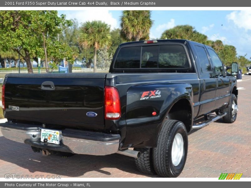 Black / Medium Graphite 2001 Ford F350 Super Duty Lariat Crew Cab 4x4 Dually